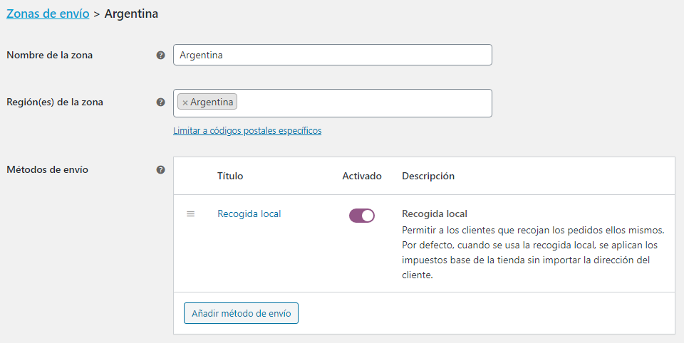 Configuracion