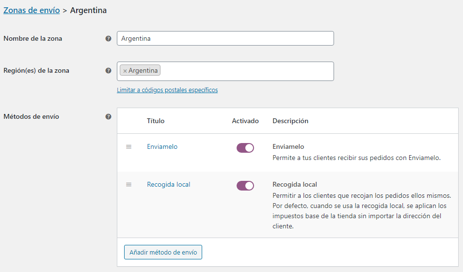 Configuracion